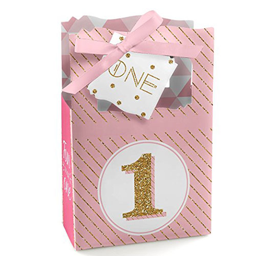 Fun To Be One 1st Birthday Party Favor Boxes