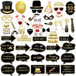 50th Birthday Photo Booth Props