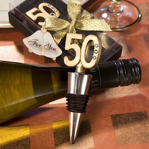 50th Birthday Wine Bottle Stopper
