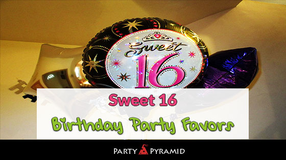 Sweet 16 Birthday Party Favors